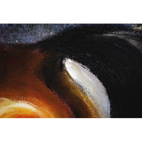 Obraz ręcznie malowany Juliusz Kossak Masztalerz z końmi Działyńskich w Kórniku 80x120cm