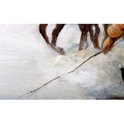  Obraz malowany Alfred Wierusz Kowalski Galopem 80x120cm