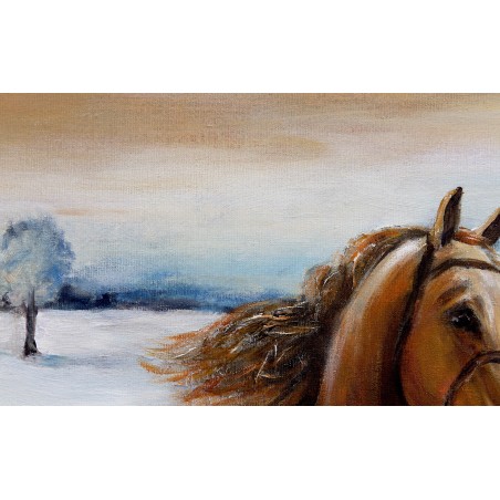  Obraz malowany Alfred Wierusz Kowalski Galopem 80x120cm