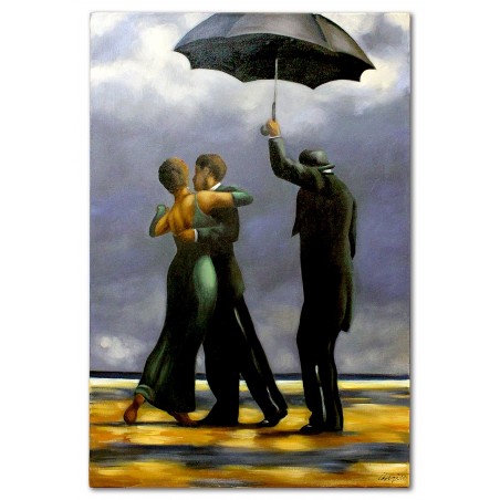 Obraz Jacka Vettriano Śpiewający Kamerdyner malowany 60x90cm