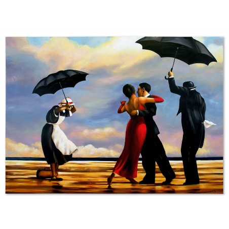Obraz olejny ręcznie malowany Jack Vettriano Śpiewający kamerdyner kopia 50x70cm