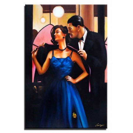  Obraz olejny ręcznie malowany 60x90 cm Jack Vettriano kopia