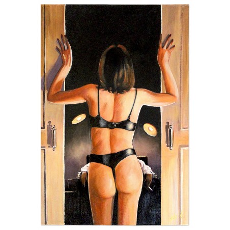 Obraz olejny ręcznie malowany 60x90cm Jack Vettriano kopia