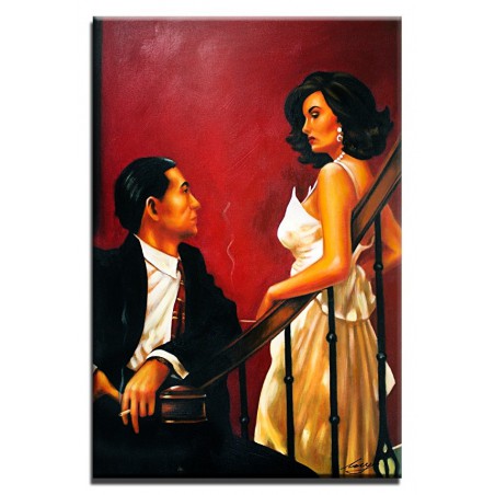  Obraz olejny ręcznie malowany 60x90cm Jack Vettriano kopia
