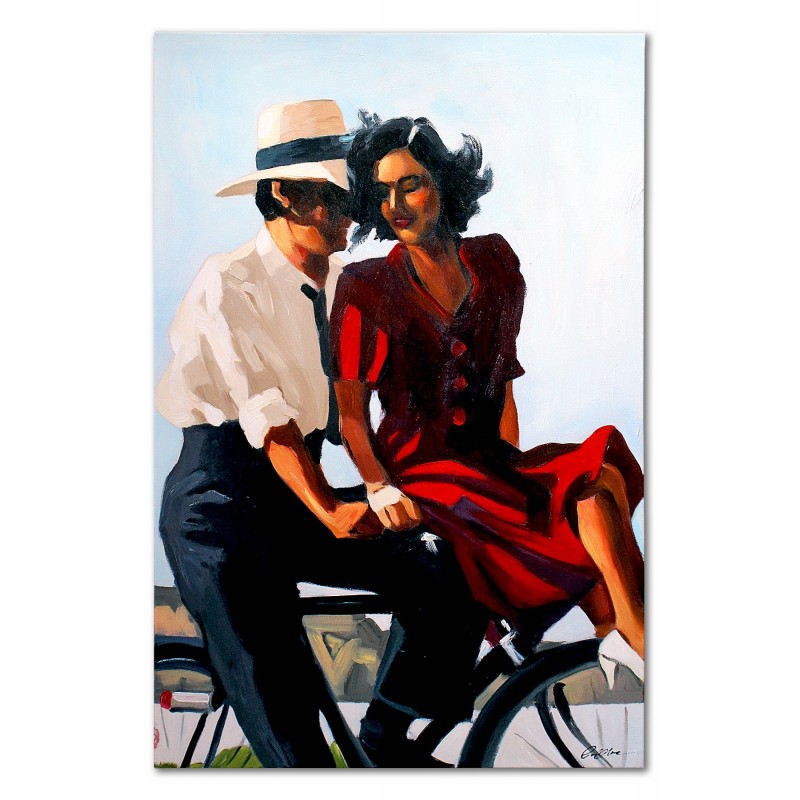  Obraz olejny ręcznie malowany 60x90 cm Jack Vettriano kopia