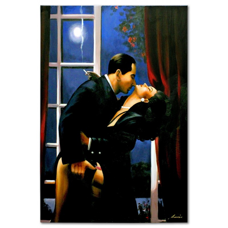  Obraz olejny ręcznie malowany 60x90 cm Jack Vettriano kopia