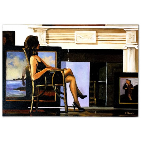  Obraz olejny ręcznie malowany 60x90cm Jack Vettriano kopia