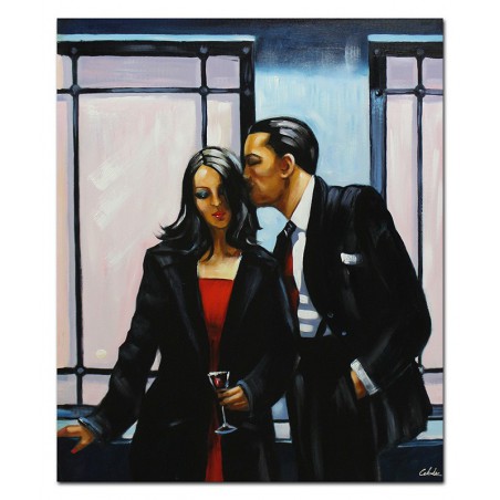  Obraz olejny ręcznie malowany 75x90cm Jack Vettriano kopia