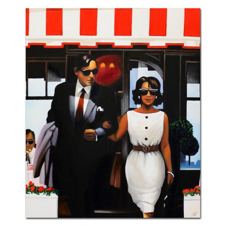  Obraz olejny ręcznie malowany 75x90cm Jack Vettriano kopia