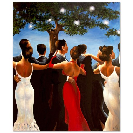 Obraz olejny ręcznie malowany 75x90cm Jack Vettriano Walc kopia