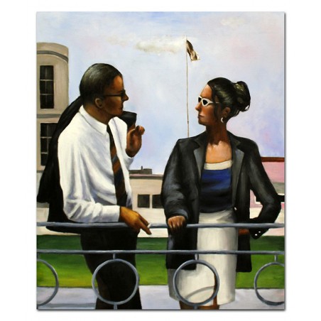  Obraz olejny ręcznie malowany 75x90cm Jack Vettriano kopia