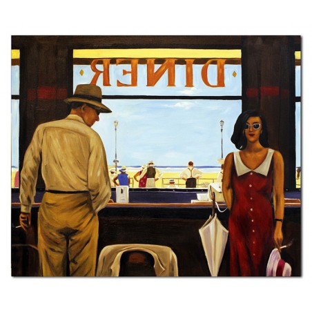  Obraz olejny ręcznie malowany 75x90cm Jack Vettriano kopia