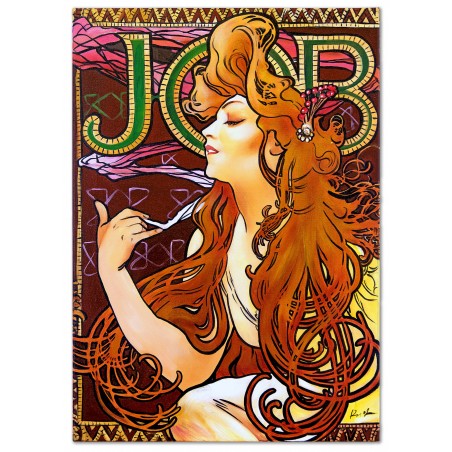  Obraz olejny ręcznie malowany Alfons Mucha Job 50x70cm