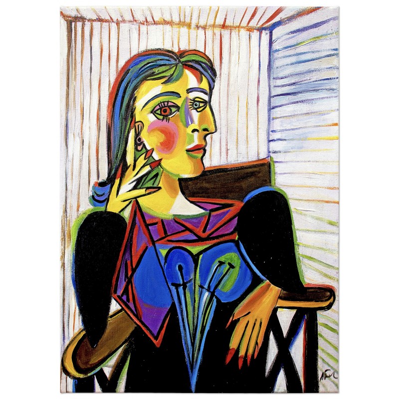  Obraz ręcznie malowany 50x70cm Pablo Picasso Portret Dory Maar