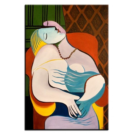 Obraz olejny ręcznie malowany na płótnie 60x90cm Pablo Picasso La Reve kopia