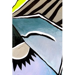  Obraz Pablo Picasso Głowa czytającej kobiety malowany 50x70cm