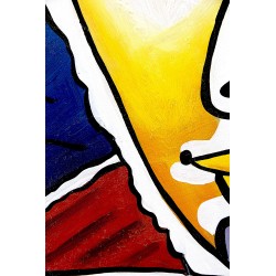  Obraz Pablo Picasso Głowa czytającej kobiety malowany 50x70cm
