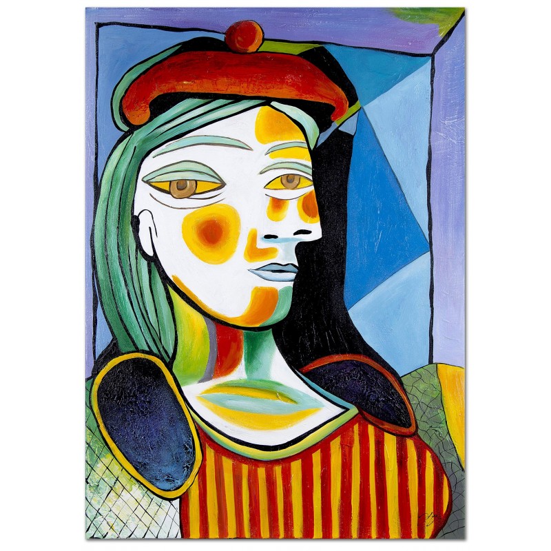  Obraz olejny ręcznie malowany na płótnie 50x70cm Pablo Picasso Portret dziewczyny kopia