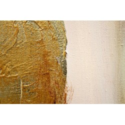  Obraz ręcznie malowany Gustav Klimt Złote łzy Frei 60x90cm z elementami płatków złota