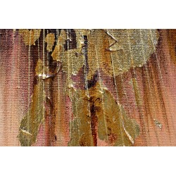  Obraz ręcznie malowany Gustav Klimt Złote łzy Frei 60x90cm z elementami płatków złota