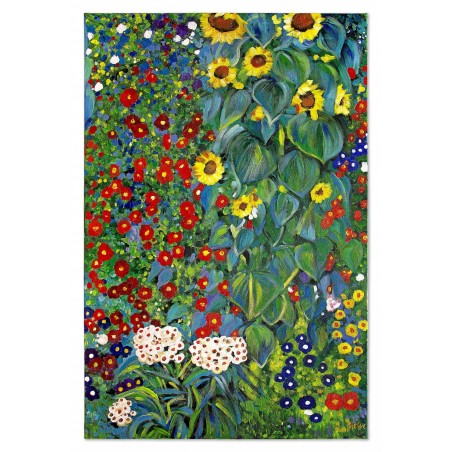 Obraz Gustava Klimta Ogród Wiejski ze słonecznikami 80x120cm