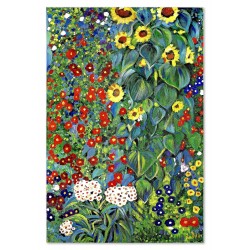 Obraz Gustava Klimta Ogród Wiejski ze słonecznikami 80x120cm