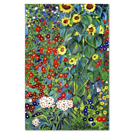 Obraz Gustava Klimta Ogród Wiejski ze słonecznikami 80x120cm