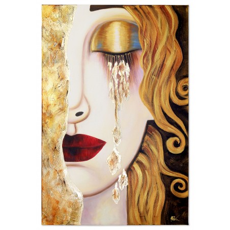  Obraz malowany Gustava Klimta Złote Łzy Frei 80x120cm
