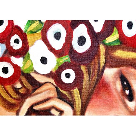  Obraz malowany Gustav Klimt Węże wodne 70x170cm