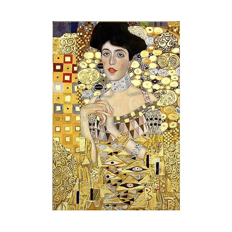  Obraz olejny ręcznie malowany Gustav Klimt Portret Adeli Bloch-Bauer kopia 50x70cm