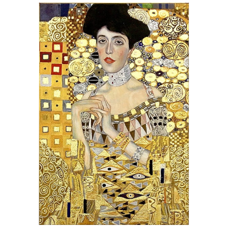  Obraz olejny ręcznie malowany Gustav Klimt Portret Adeli Bloch-Bauer kopia 50x70cm