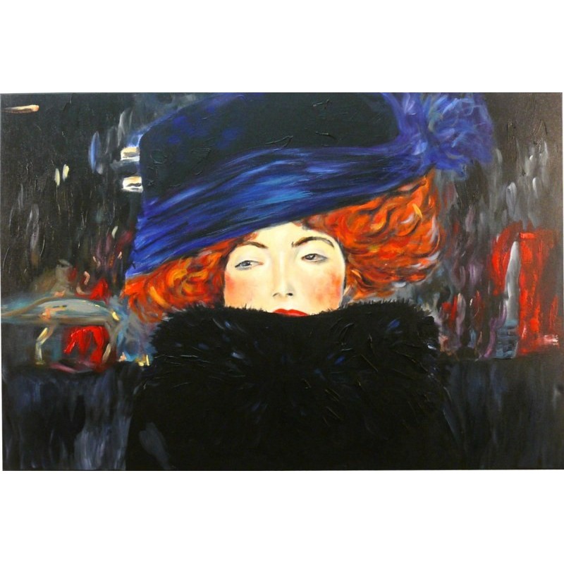  Obraz olejny ręcznie malowany 60x90cm Gustav Klimt kopia