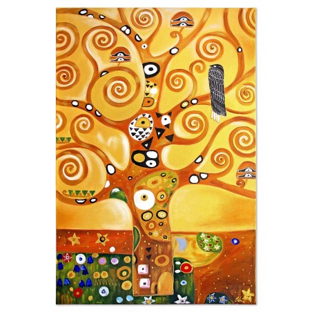 Obraz olejny ręcznie malowany Gustav Klimt Drzewo życia 60x90cm