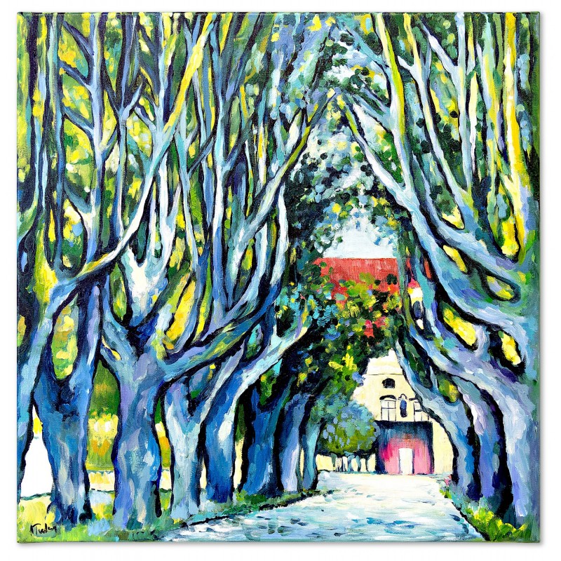  Obraz Gustava Klimta Aleja drzew w parku przy zamku Kammer 60x60cm