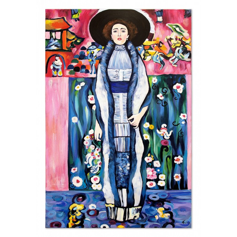 Obraz olejny ręcznie malowany Gustav Klimt Portret Adele Bloch Bauer II kopia 60x90cm