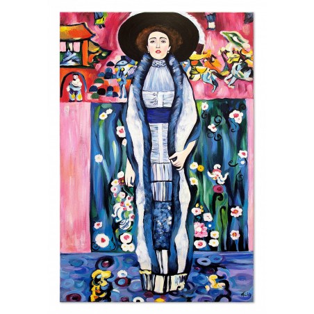 Obraz olejny ręcznie malowany Gustav Klimt Portret Adele Bloch Bauer II kopia 60x90cm