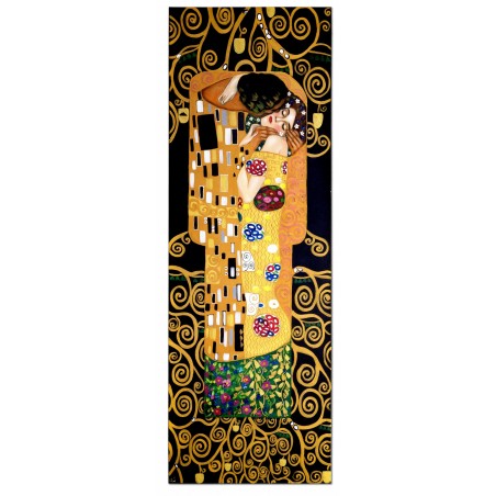  Obraz olejny ręcznie malowany Gustav Klimt Pocałunek kopia 50x150cm