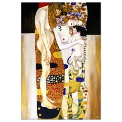 Obraz olejny ręcznie malowany Gustav Klimt Trzy okresy z życia kobiety kopia 60x90cm