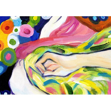  Obraz olejny ręcznie malowany Gustav Klimt Dziewica kopia 60x90cm