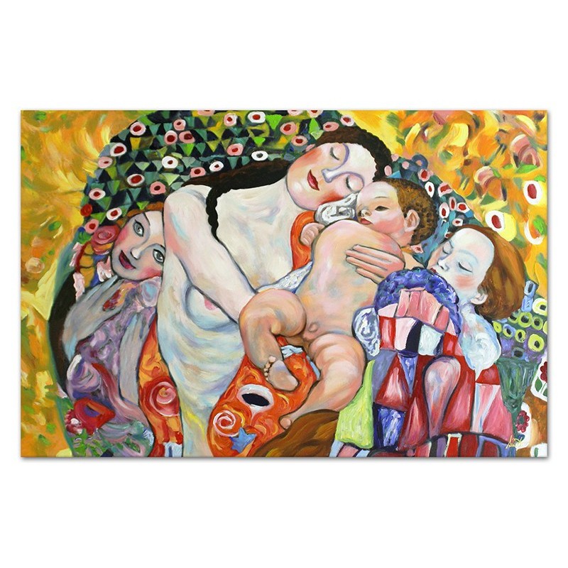  Obraz olejny ręcznie malowany 60x90cm Gustav Klimt kopia