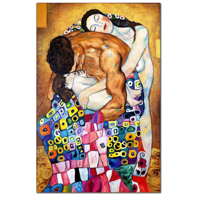  Obraz olejny ręcznie malowany 60x90 cm Gustav Klimt kopia