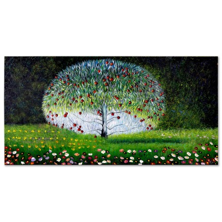  Obraz olejny ręcznie malowany 70x140 cm Gustav Klimt Jabłoń