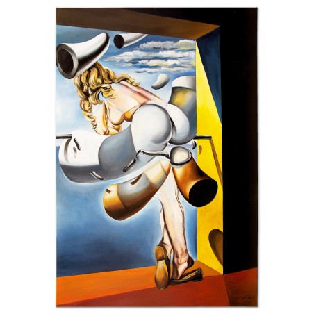  Obraz olejny ręcznie malowany 60x90cm Salvador Dali kopia