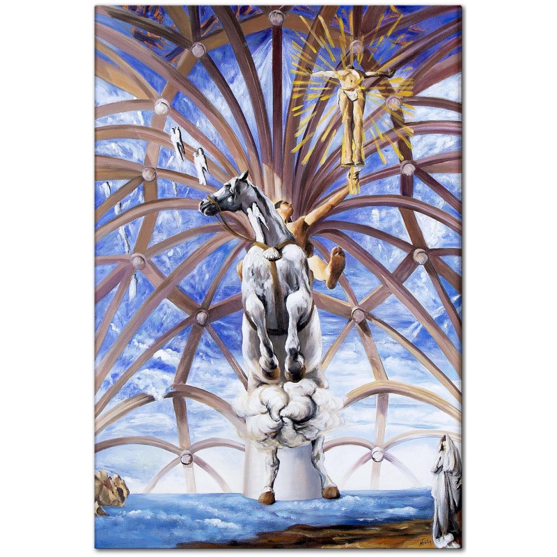  Obraz olejny ręcznie malowany Salvador Dali Święty Jakub kopia 60x90cm