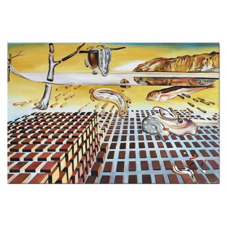  Obraz olejny ręcznie malowany Salvador Dali Trwałość pamięci kopia 60x90cm