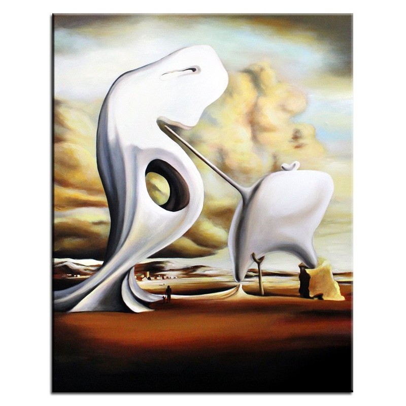  Obraz olejny ręcznie malowany Salvador Dali Archeologiczne reminiscencje Anioła kopia