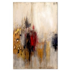  Obraz ręcznie malowany z płatkami złota Mgła 80x120cm