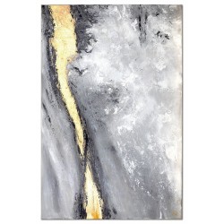  Obraz olejny ręcznie malowany Złota błyskawica 80x120cm