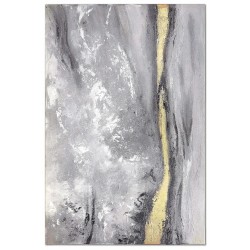  Obraz olejny ręcznie malowany Złota wstęga 80x120cm