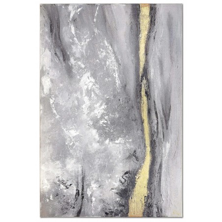  Obraz olejny ręcznie malowany Złota wstęga 80x120cm